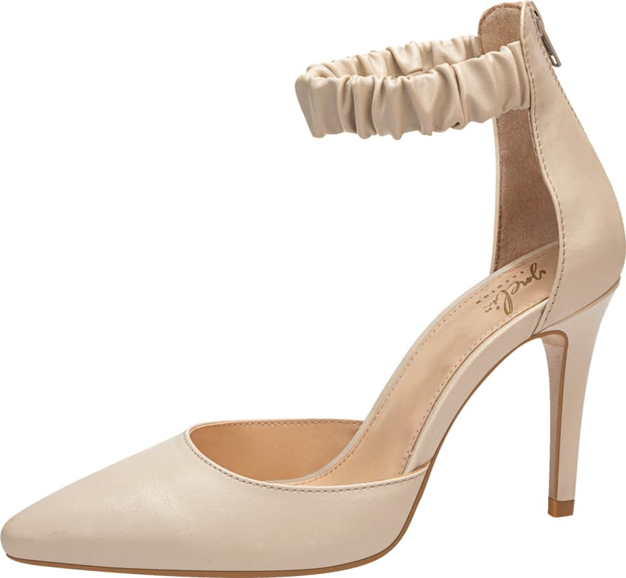 Yaeli Fashion 1141 Women Beige Heels