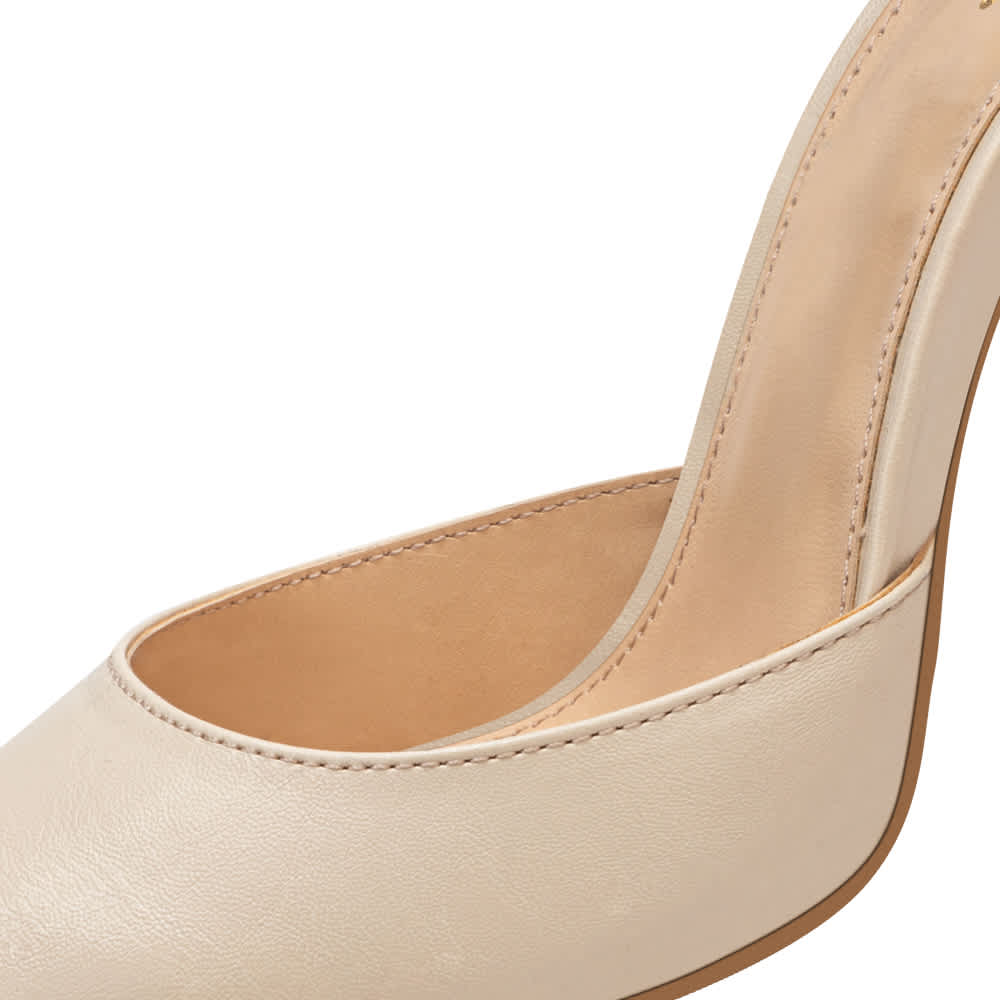 Yaeli Fashion 1141 Women Beige Heels