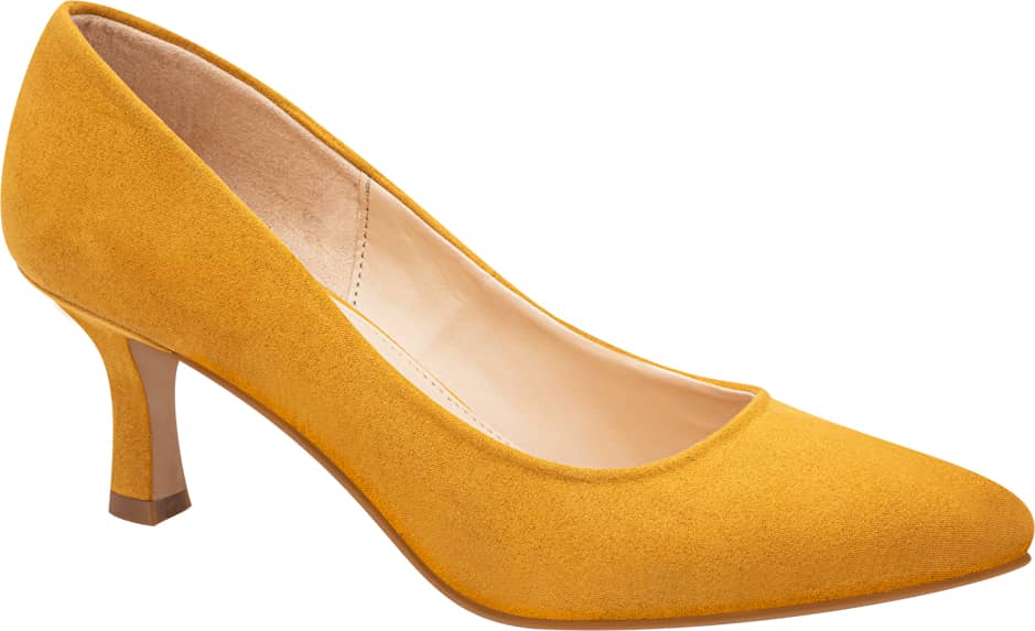 Yaeli 5442 Women Mustard Yellow Heels