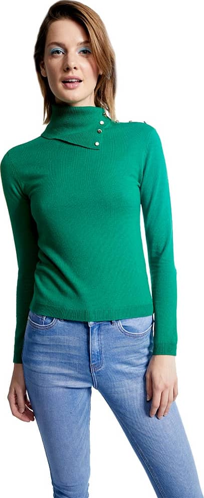 Sao Paulo MD52 Women Green Sweater