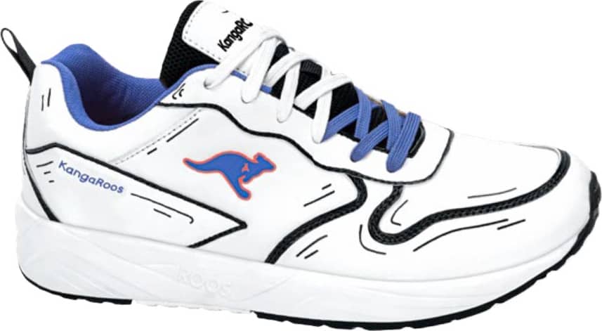 Kangaroos 65MA Men White/black Walking Sneakers