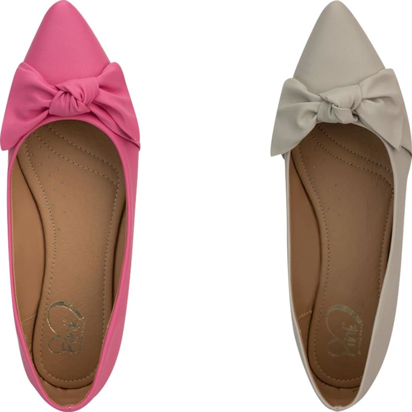 Pink By Price Shoes 2383 Women Multicolor 2 pairs kit ballet flat / flats