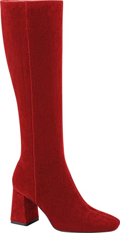 Yaeli Fashion 2598 Women Red knee-high boots