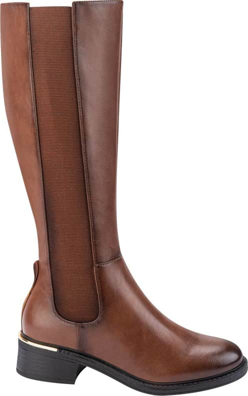 Goodyear 8026 Women Cognac knee-high boots