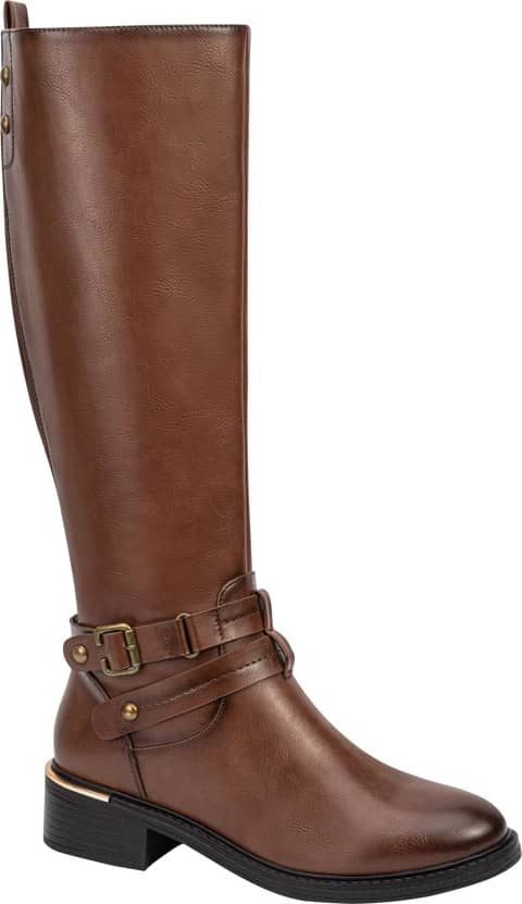 Goodyear 9027 Women Cognac knee-high boots