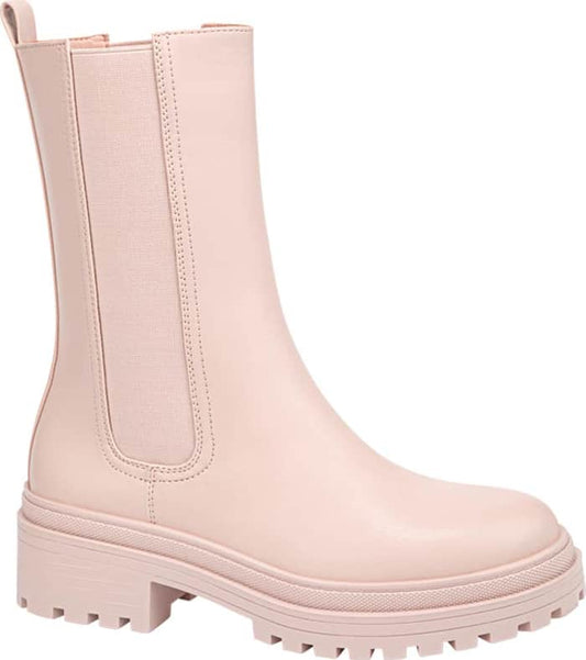 Tierra Bendita 2310 Women Pink Chelsea Mid-calf boots