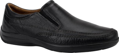 Flexi 1602 Men Black Loafers Leather