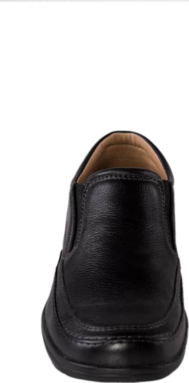 Flexi 1602 Men Black Loafers Leather
