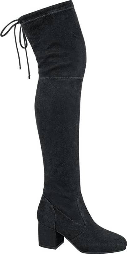 Yaeli 8136 Women Black Over the knee boots