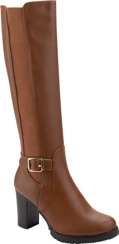 Yaeli 2138 Women Cognac knee-high boots