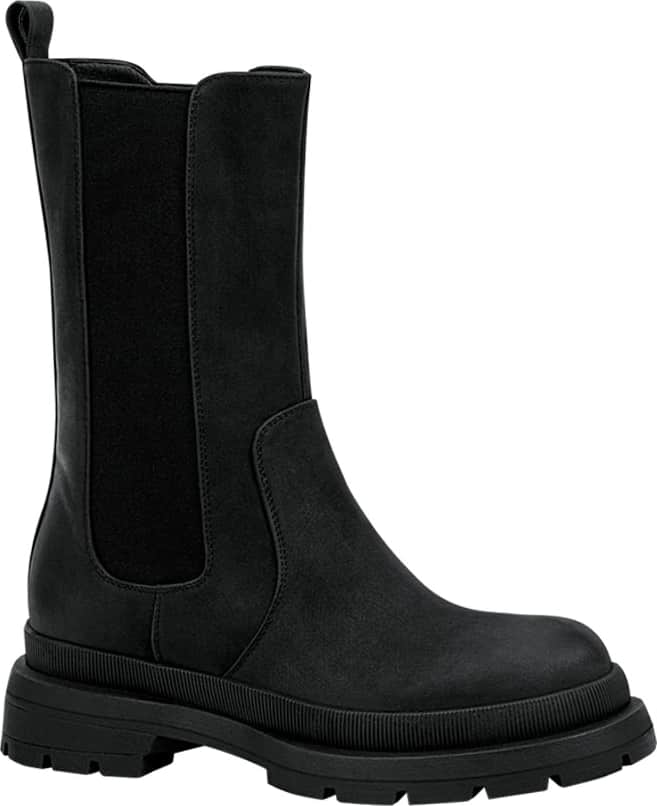 Goodyear 3077 Women Black Chelsea Mid-calf boots