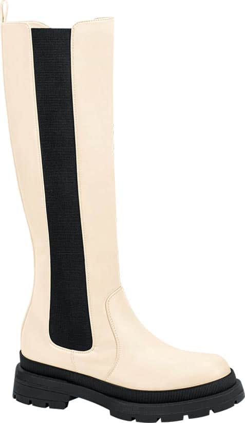 Goodyear 3079 Women Beige knee-high boots