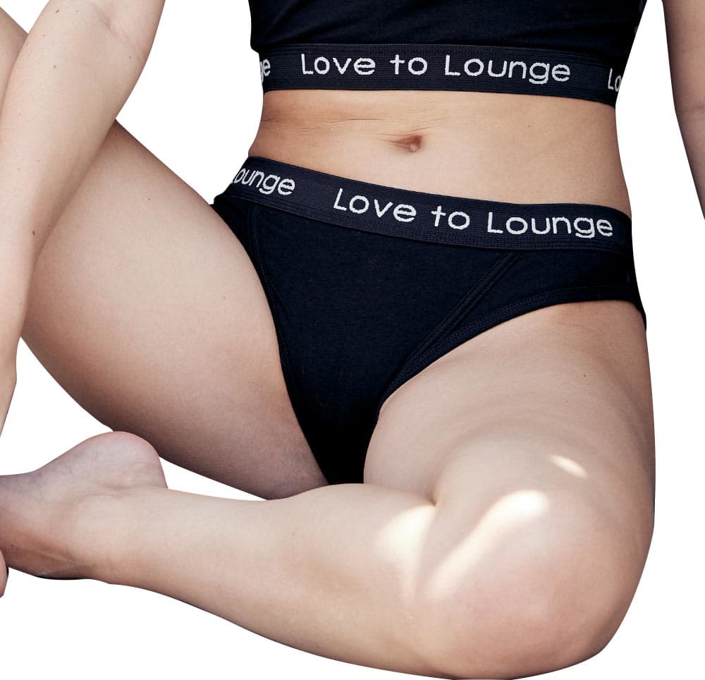 Love To Lounge LW02 Women Black pantaleta/boxer/bikini ROPA INTERIOR