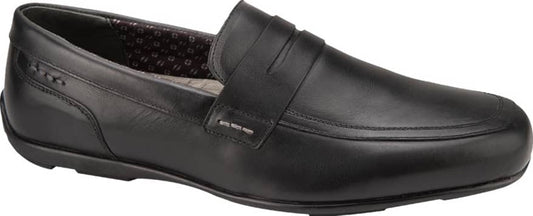 Flexi 0401 Men Black Loafers Leather - Beef Leather