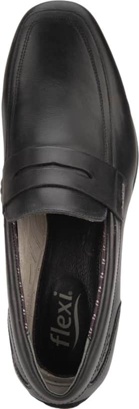 Flexi 0401 Men Black Loafers Leather - Beef Leather