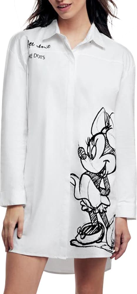 Minnie Mouse NX07 Women White blouse