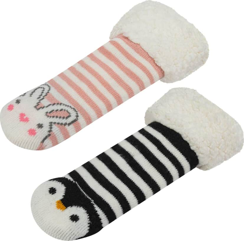 Love To Lounge B100 Girls' Multicolor 2 pairs kit Socks