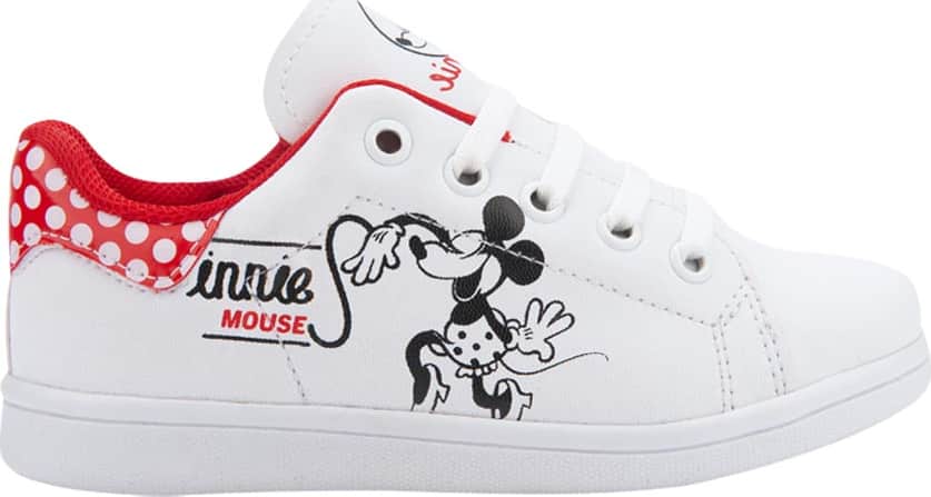 Minnie 6850 Girls' White Sneakers
