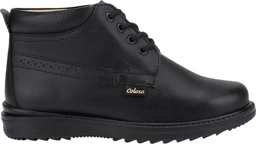 Coloso 5930 Boys' Black Boots Leather - Beef Leather