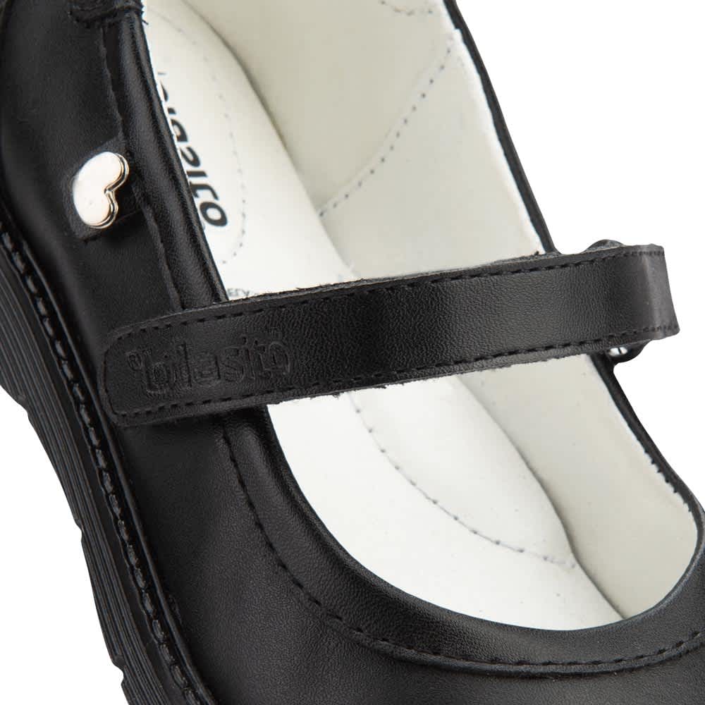 Blasito 2E72 Girls' Black Shoes Leather - Beef Leather