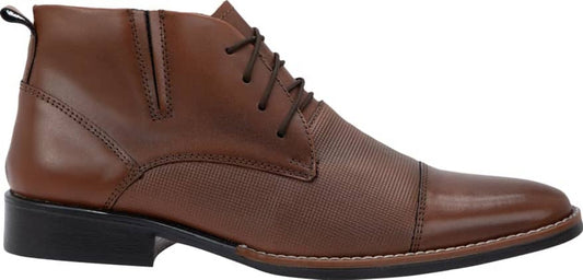 Uomo Di Ferro H682 Men Brown Booties Leather - Beef Leather