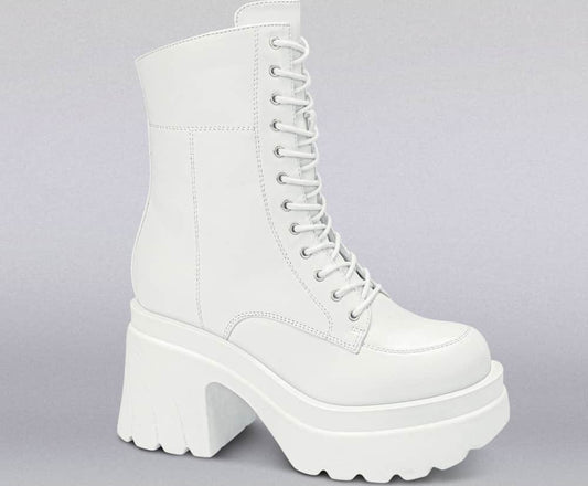 Belinda Peregrin 2092 Women White Boots
