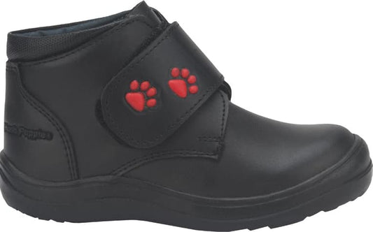 Hush Puppies1 1278 Boys' Black Boots Leather - Beef Leather