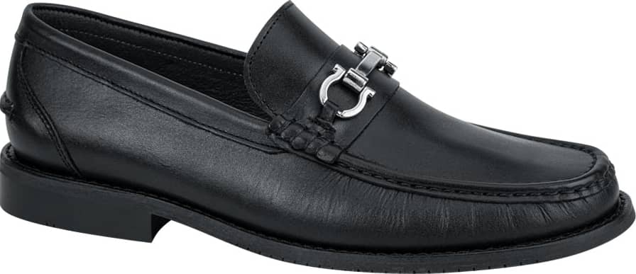 Don Carleone 1292 Men Black Loafers Leather - Beef Leather