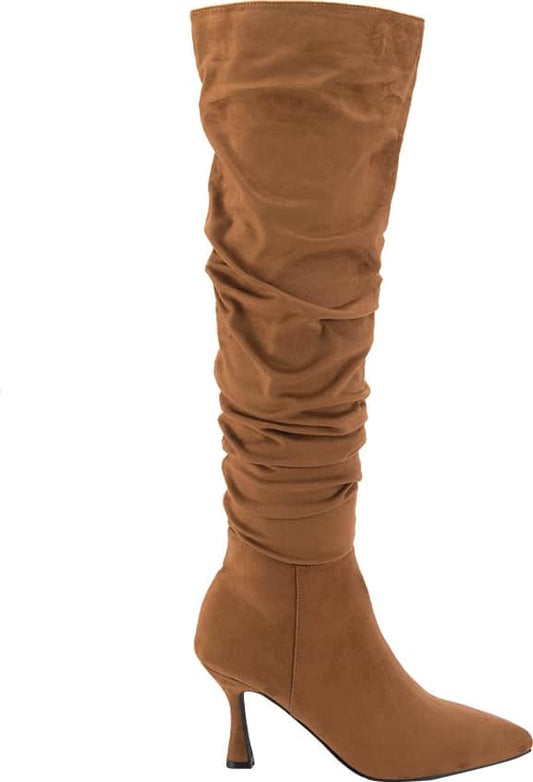 Yaeli 1810 Women Camel knee-high boots