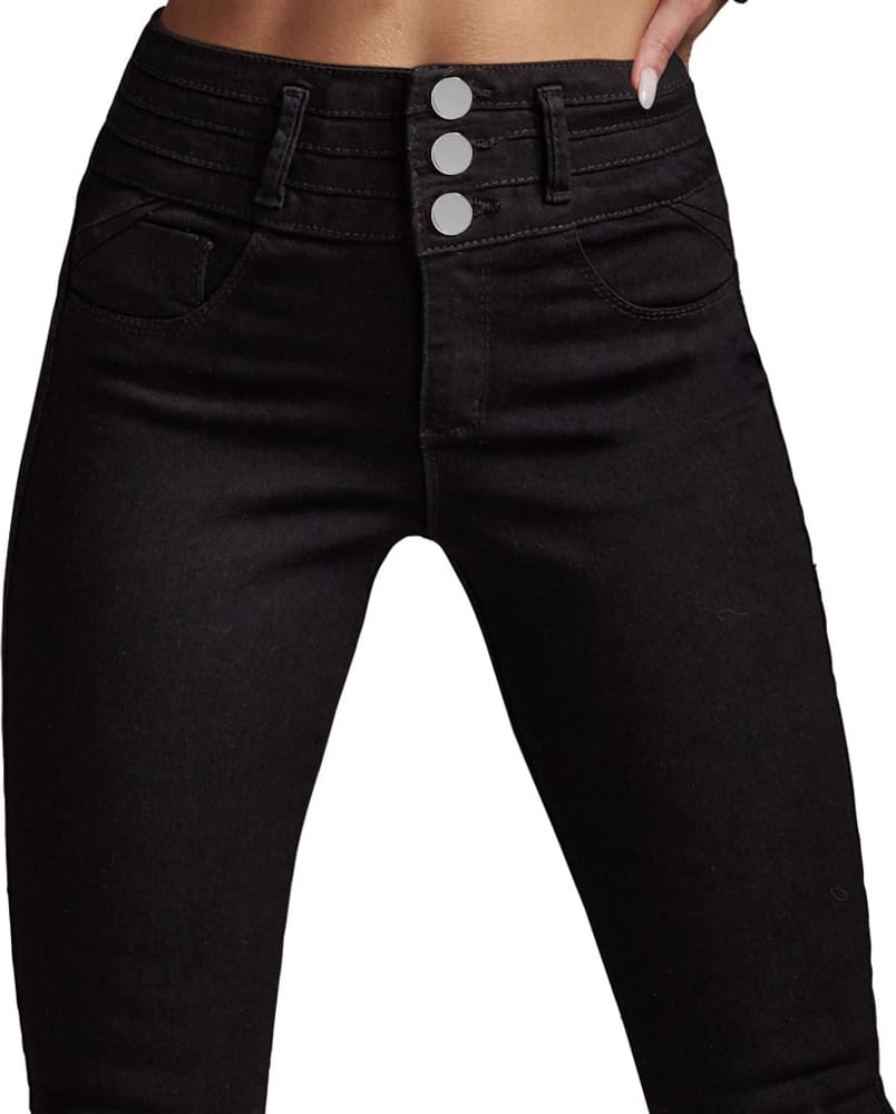 Fergino 2120 Women Black jeans casual