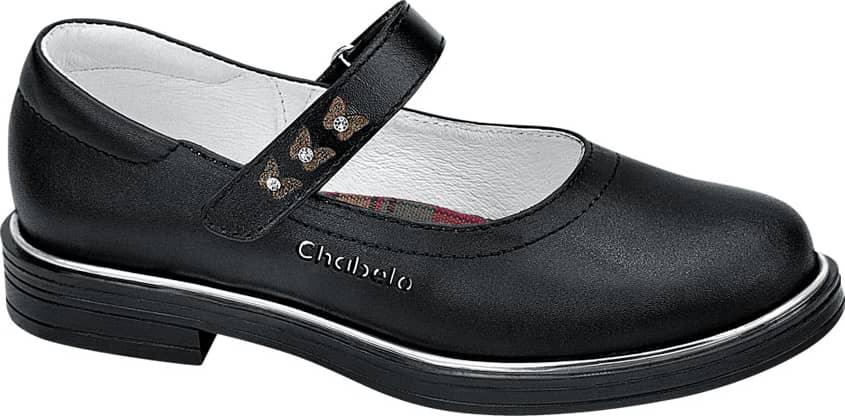 Zapatos Chabelo C156 Girls' Black Shoes Leather - Beef Leather