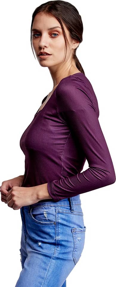 Kafe EO21 Women Wine Blouse