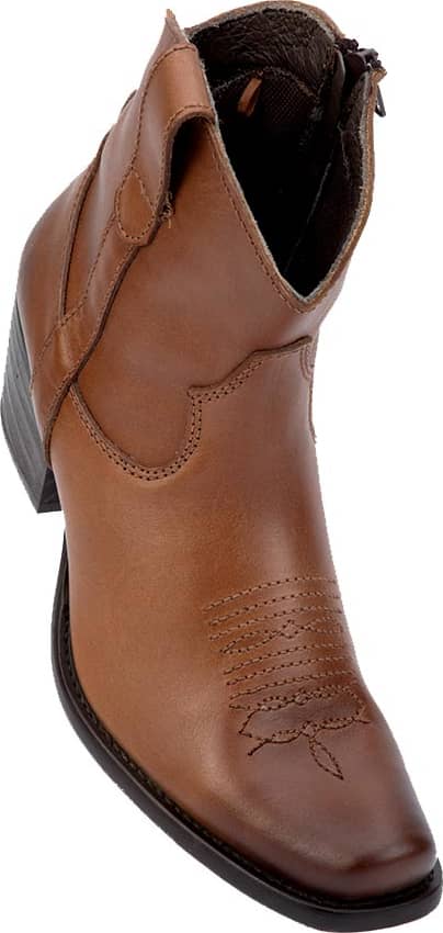 Tierra Bendita 1674 Women Cognac Cowboy Boots Leather - Beef Leather