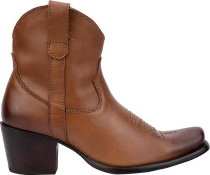 Tierra Bendita 1674 Women Cognac Cowboy Boots Leather - Beef Leather