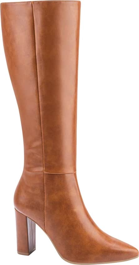 Yaeli 6402 Women Cognac knee-high boots