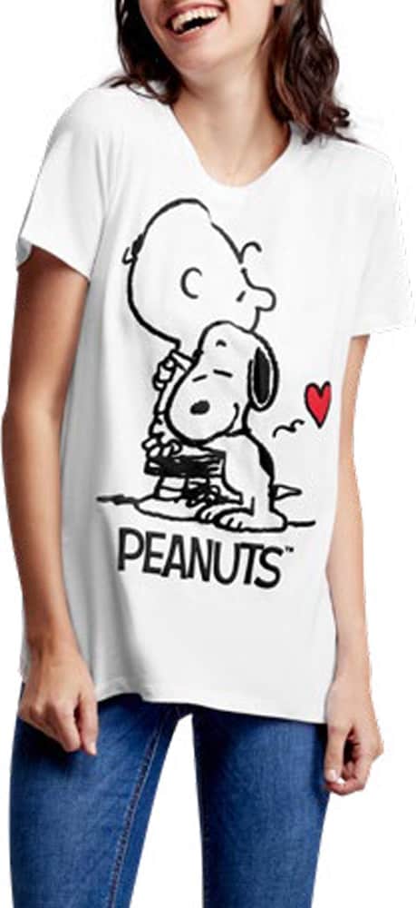 Peanuts JP14 Women White t-shirt