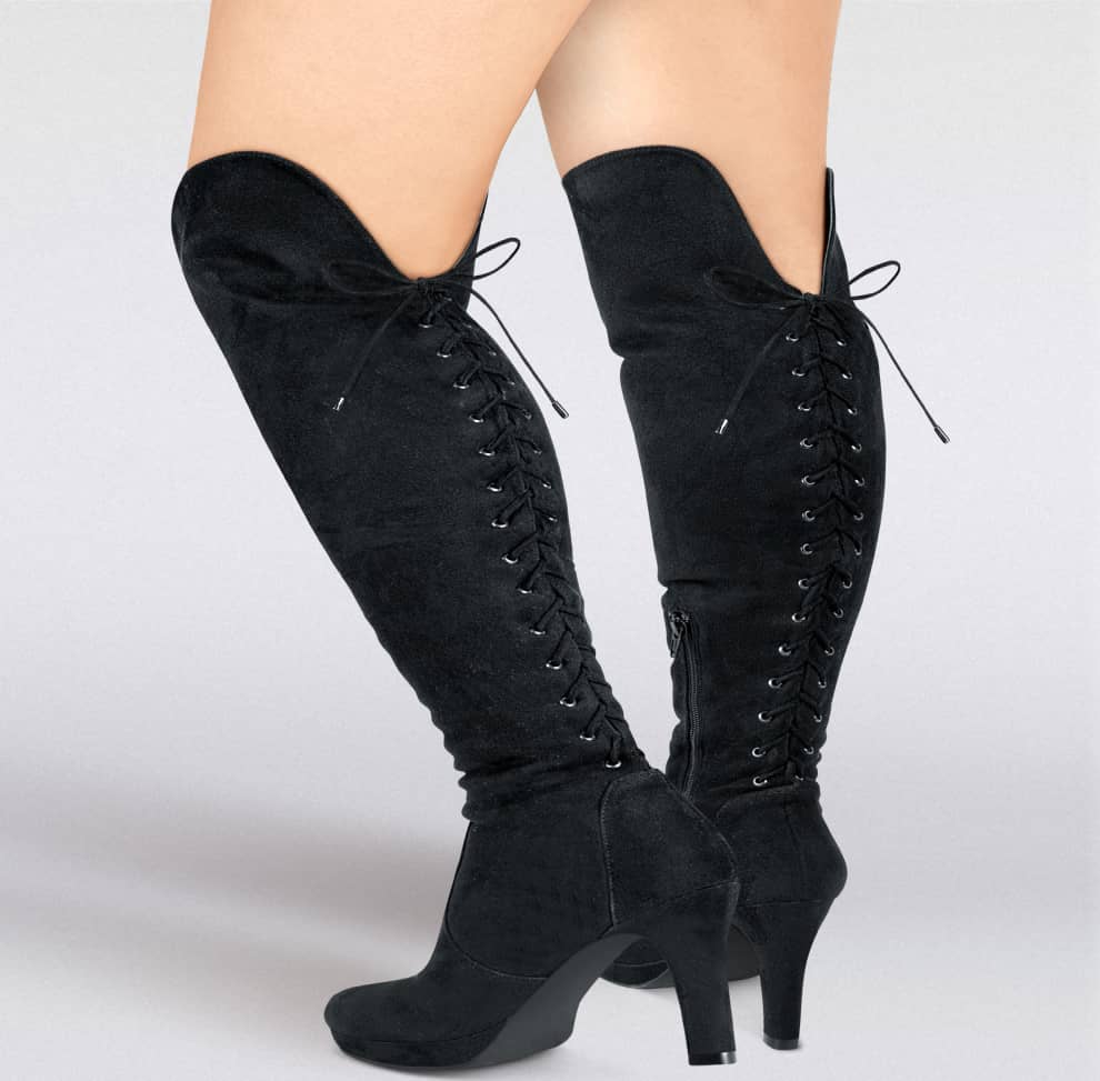 Yaeli 330 Women Black Over the knee boots