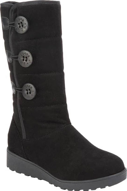 Pink By Price Shoes 6018 Women Black Mid-calf boots