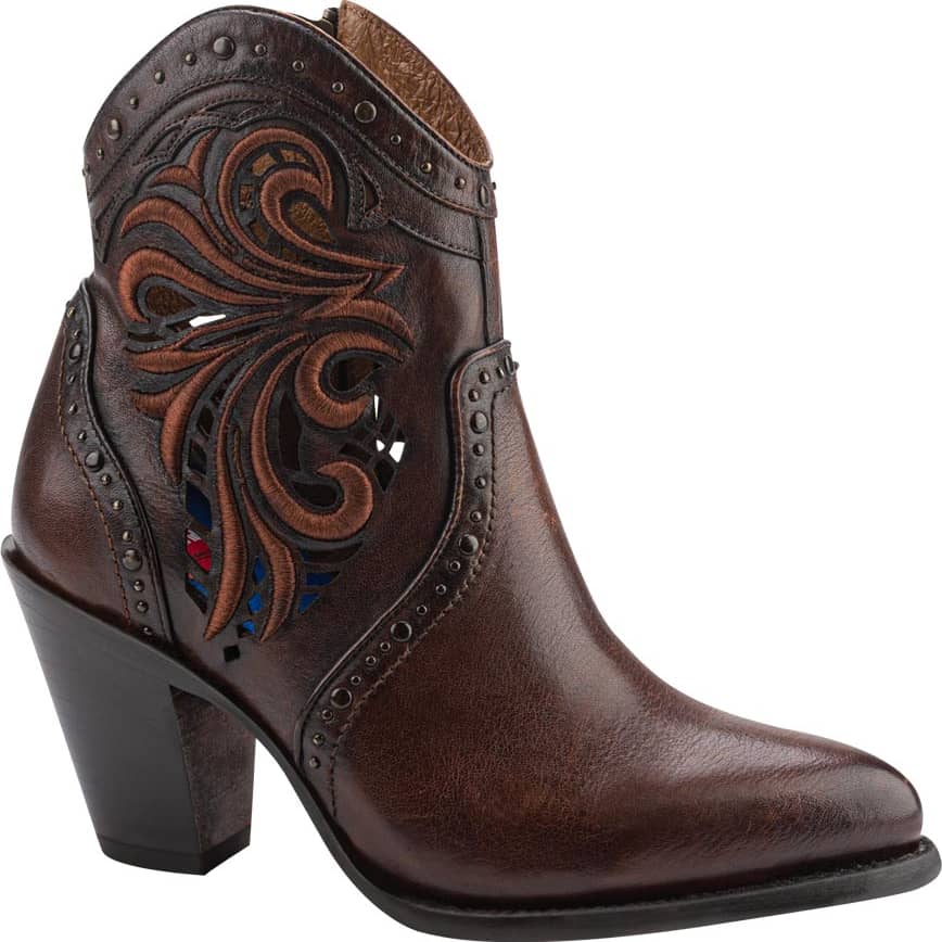 Rio Grande 9001 Women Brown Cowboy Boots Leather - Beef Leather