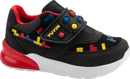 Yu Yin 2321 Boys' Black urban Sneakers