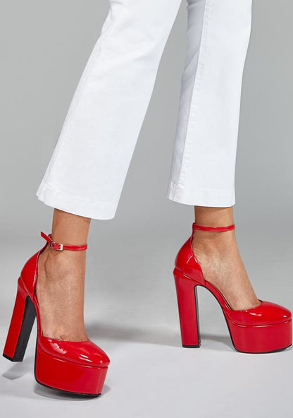 Abusiva 1210 Women Red Heels