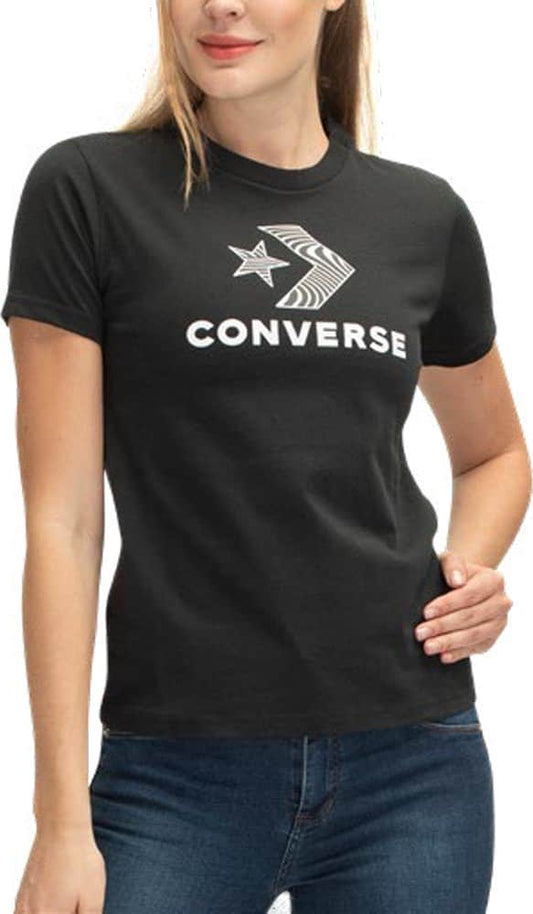 Converse 22A0 Women Black t-shirt