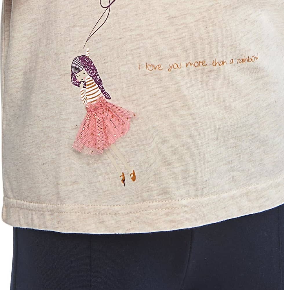 Holly Land Kids 2323 Girls' Beige t-shirt