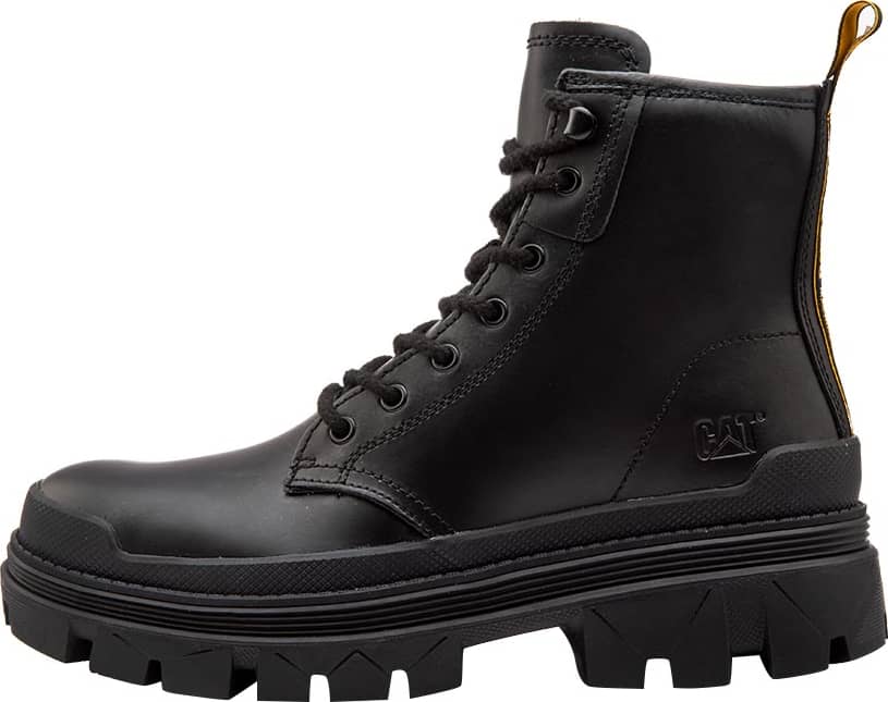 Caterpillar 0893 Men Black Boots Leather