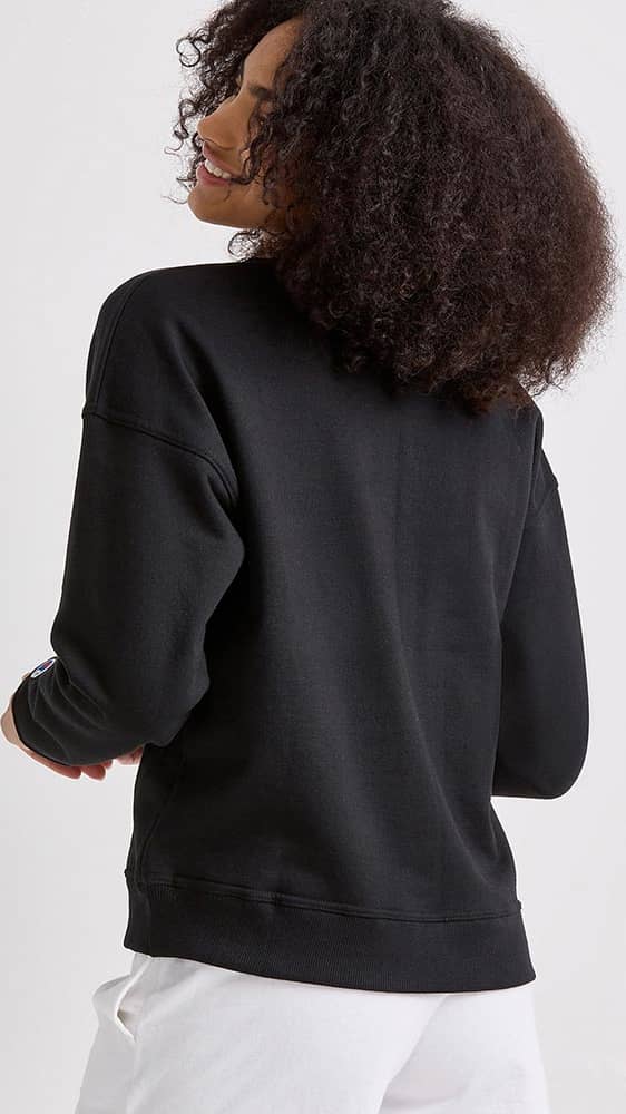 Champion 3001 Women Black sweatshirt