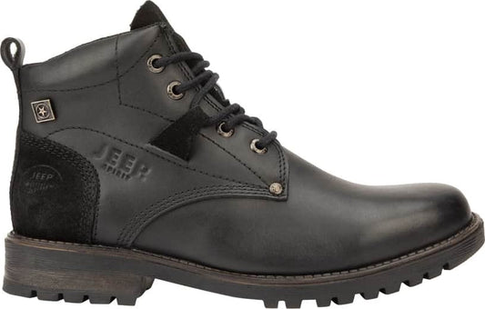 Jeep 0156 Men Black Boots Leather - Beef Leather