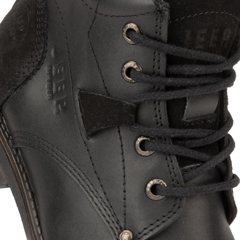 Jeep 0156 Men Black Boots Leather - Beef Leather