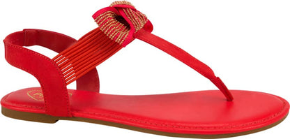 Pink By Price Shoes E35S Women Red Sandals