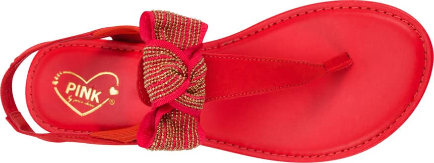 Pink By Price Shoes E35S Women Red Sandals