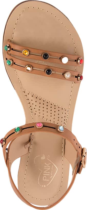 Pink By Price Shoes 1122 Women Camel Sandals